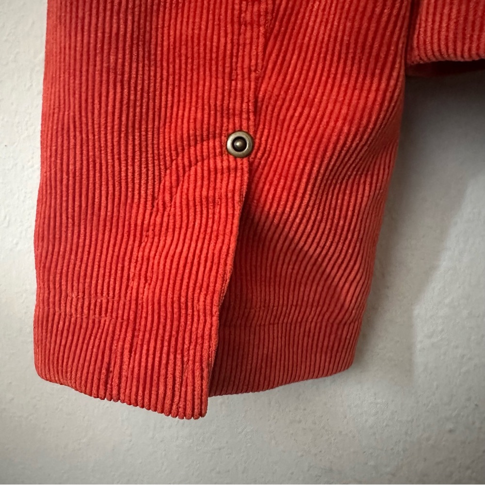 Rust Orange Button Down Corduroy Jacket - image 5